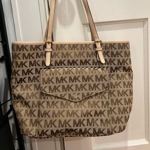 Brown monochrome Michael Kors bag tote shoulder bag